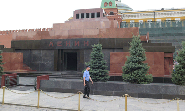 El Mausoleo de Lenin en la Plaza Roja