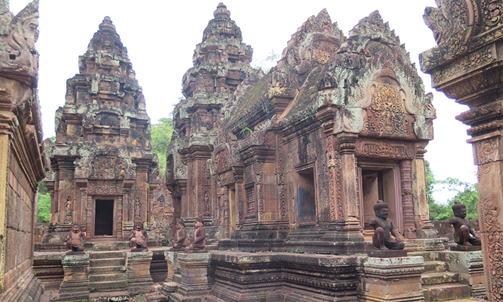 Recorrer Banteay Srei en solitario es todo un regalo