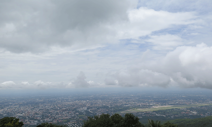 La panorámica de Chiang Mai es completamente diferente a la de Bangkok, la capital del país